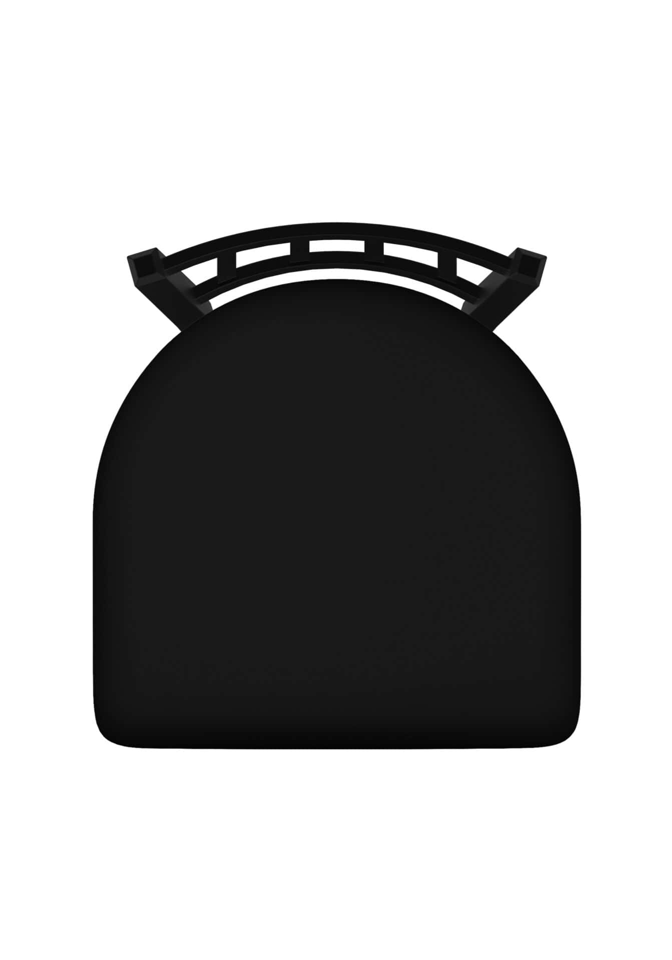 Contessa 30-Inch Bar Stool with Black Wrinkle Finish and Black Vinyl Seat 2 Contessa 30-Inch Bar Stool with Black Wrinkle Finish and Black Vinyl Seat - Image 2