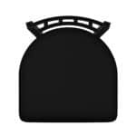Contessa 30-Inch Bar Stool with Black Wrinkle Finish and Black Vinyl Seat 6 Contessa 30-Inch Bar Stool with Black Wrinkle Finish and Black Vinyl Seat