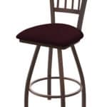 Contessa 36-Inch Extra-Tall Bar Stool with Bronze Finish and Canter Bordeaux Seat 5 Contessa 36-Inch Extra-Tall Bar Stool with Bronze Finish and Canter Bordeaux Seat