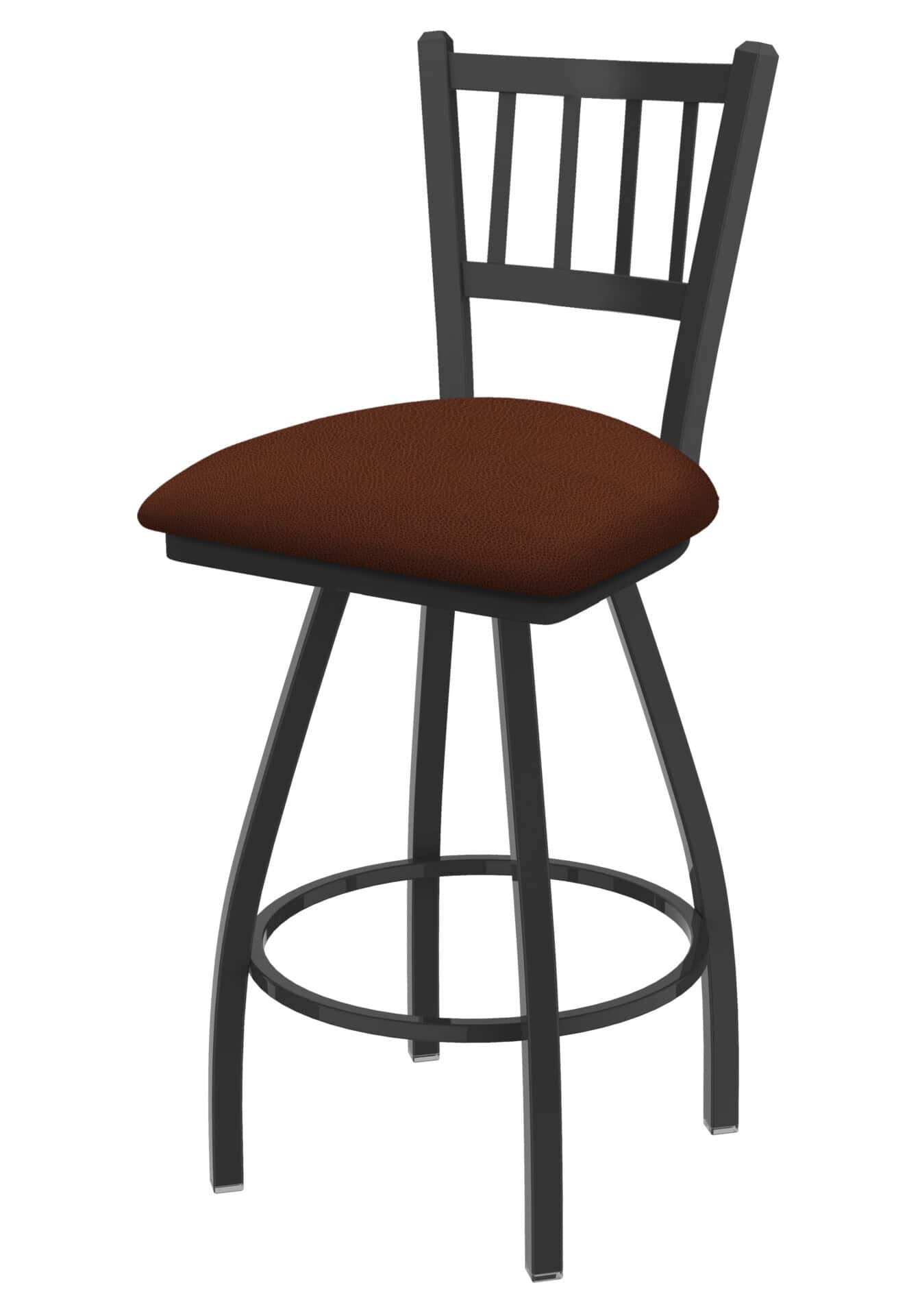 Contessa 36-Inch Extra-Tall Bar Stool with Pewter Finish and Rein Adobe Seat 1 Contessa 36-Inch Extra-Tall Bar Stool with Pewter Finish and Rein Adobe Seat