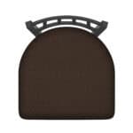 Contessa 30-Inch Bar Stool with Pewter Finish and Rein Coffee Seat 6 Contessa 30-Inch Bar Stool with Pewter Finish and Rein Coffee Seat