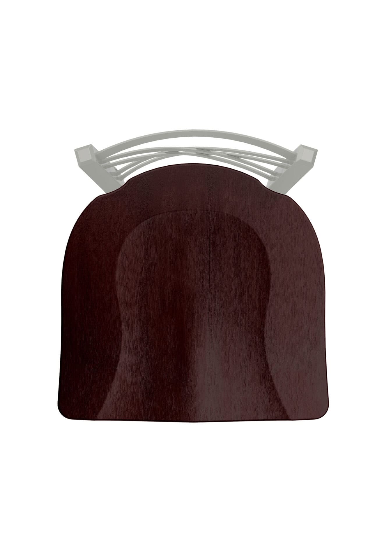 Catalina 36-Inch Extra-Tall Bar Stool with Anodized Nickel Finish and Dark Cherry Maple Seat 2 Catalina 36-Inch Extra-Tall Bar Stool with Anodized Nickel Finish and Dark Cherry Maple Seat - Image 2