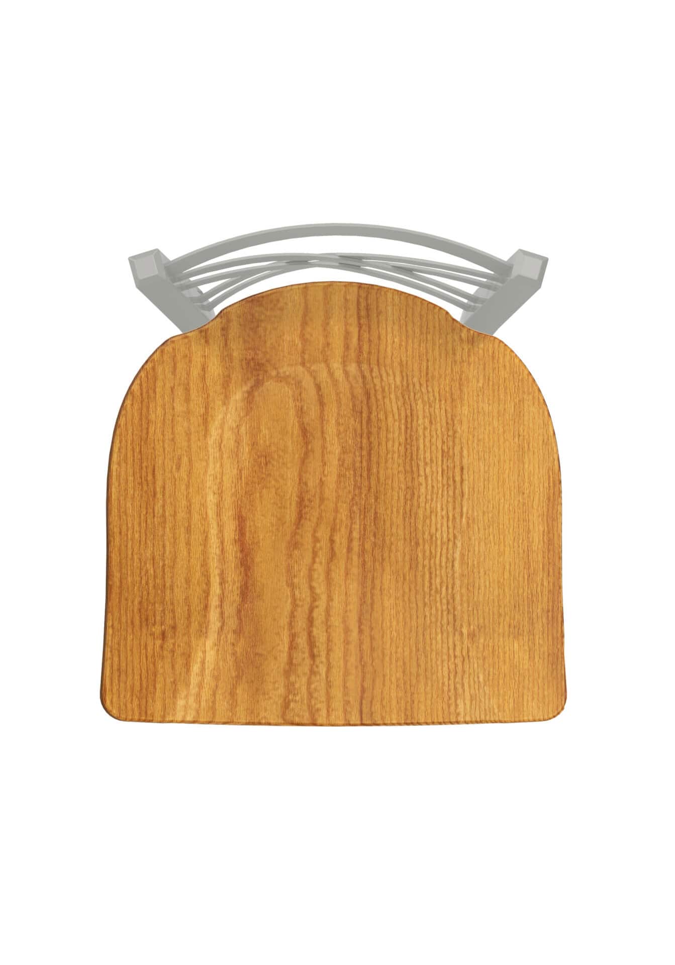 Catalina 36-Inch Extra-Tall Bar Stool with Anodized Nickel Finish and Medium Oak Seat 2 Catalina 36-Inch Extra-Tall Bar Stool with Anodized Nickel Finish and Medium Oak Seat - Image 2