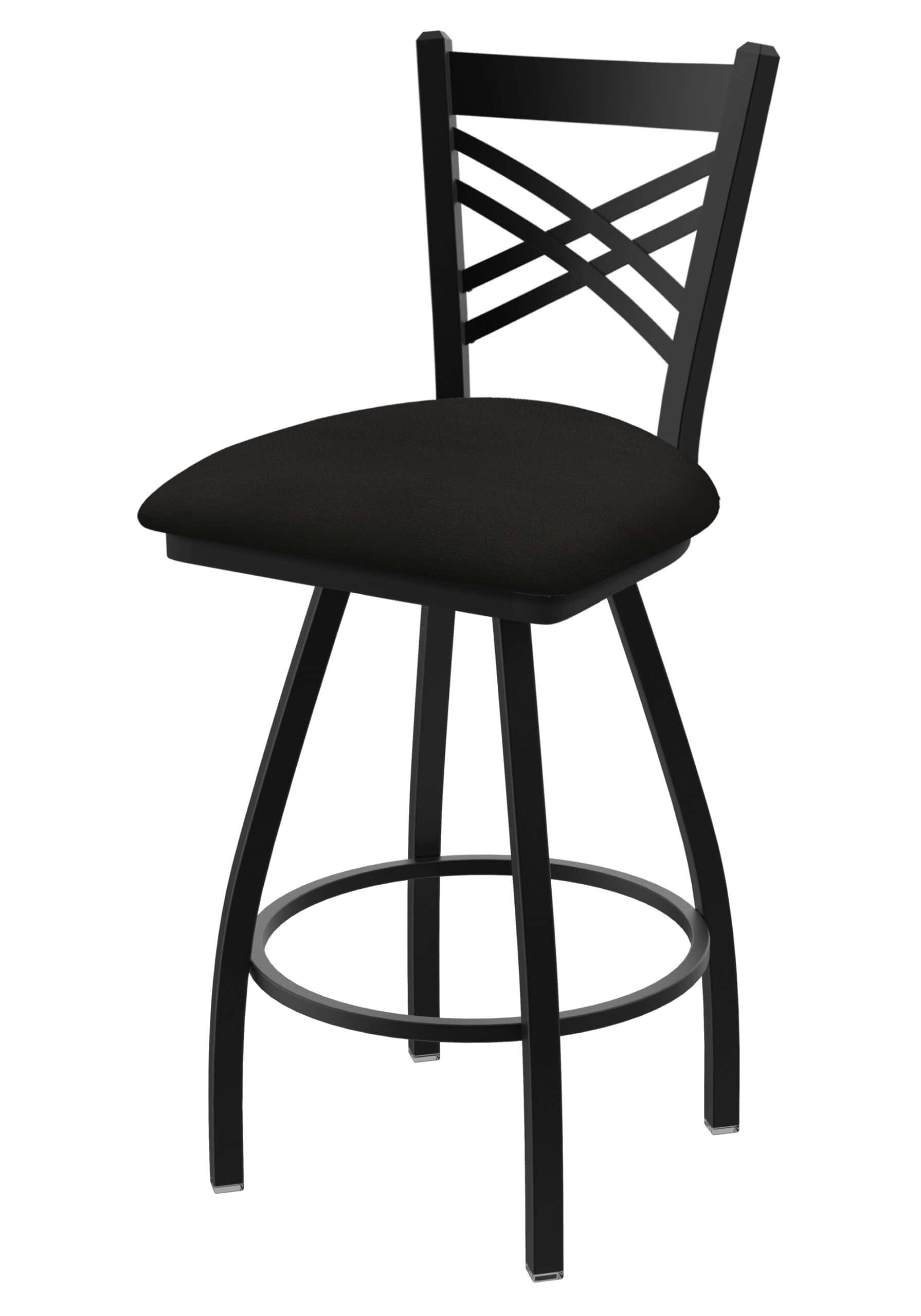 Catalina 36-Inch Extra-Tall Bar Stool with Black Wrinkle Finish and Canter Espresso Seat 5 Catalina 36-Inch Extra-Tall Bar Stool with Black Wrinkle Finish and Canter Espresso Seat