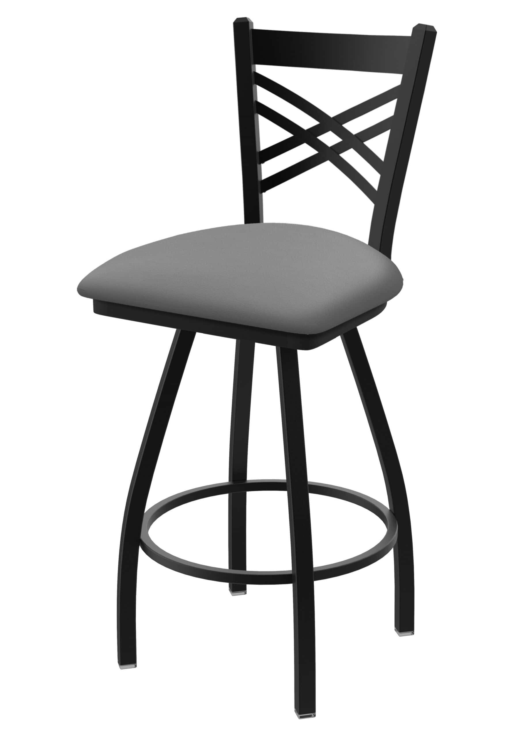 Catalina 36-Inch Extra-Tall Bar Stool with Black Wrinkle Finish and Canter Folkstone Grey Seat 5 Catalina 36-Inch Extra-Tall Bar Stool with Black Wrinkle Finish and Canter Folkstone Grey Seat