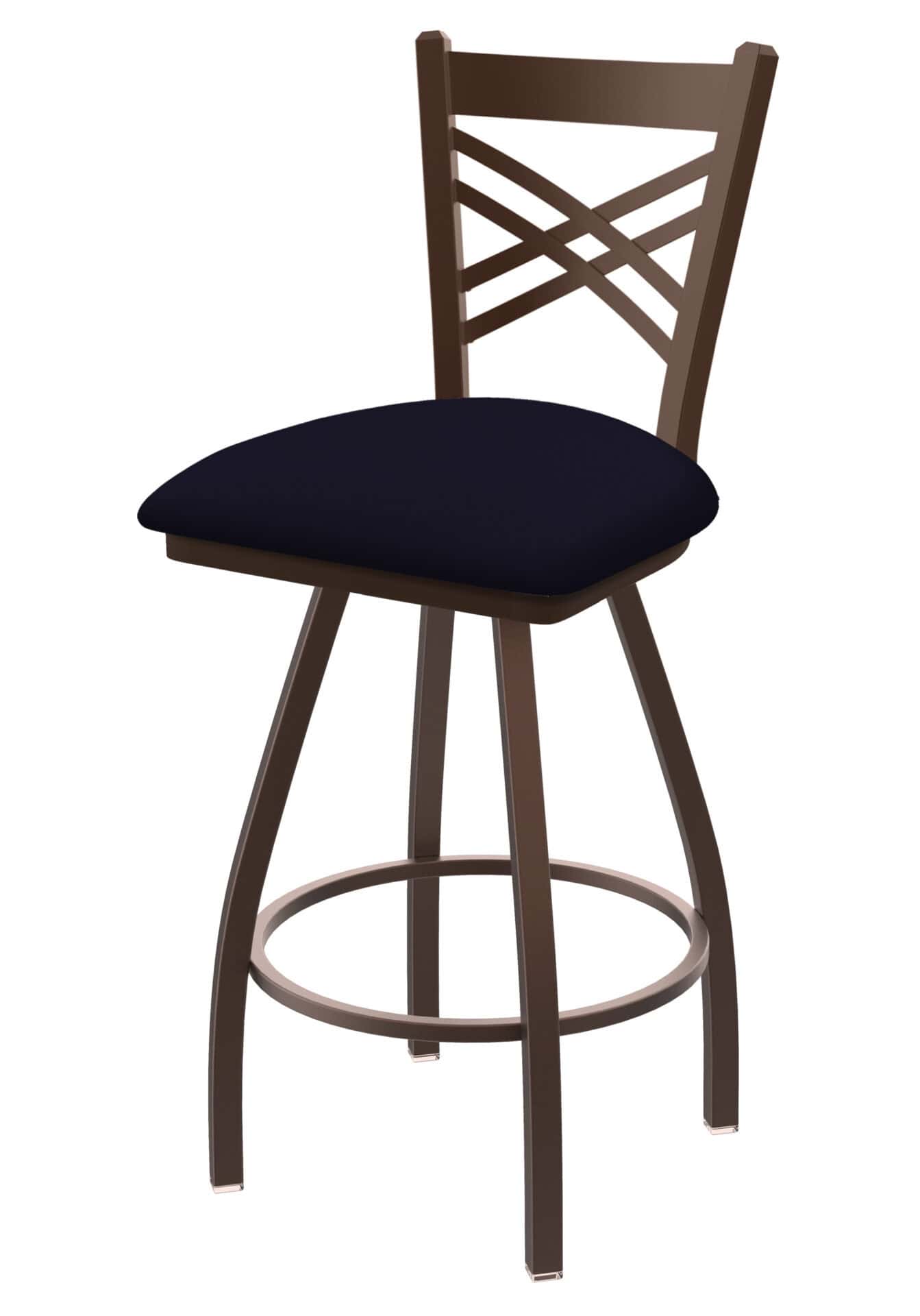 Catalina 36-Inch Extra-Tall Bar Stool with Bronze Finish and Canter Twilight Seat 1 Catalina 36-Inch Extra-Tall Bar Stool with Bronze Finish and Canter Twilight Seat