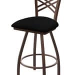Catalina 36-Inch Extra-Tall Bar Stool with Bronze Finish and Black Vinyl Seat 5 Catalina 36-Inch Extra-Tall Bar Stool with Bronze Finish and Black Vinyl Seat