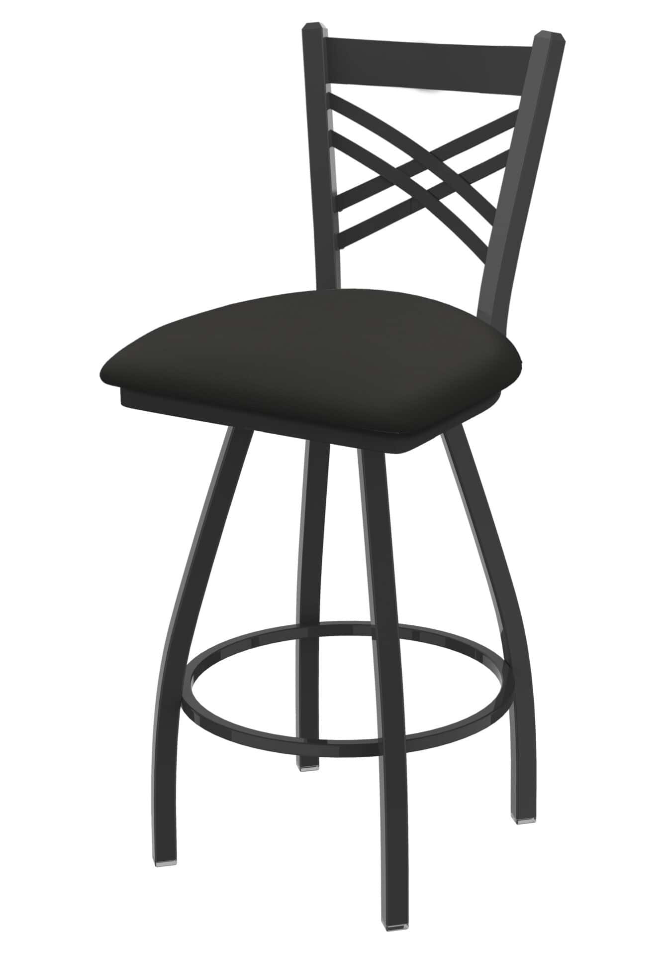 Catalina 30-Inch Bar Stool with Pewter Finish and Canter Iron Seat 1 Catalina 30-Inch Bar Stool with Pewter Finish and Canter Iron Seat