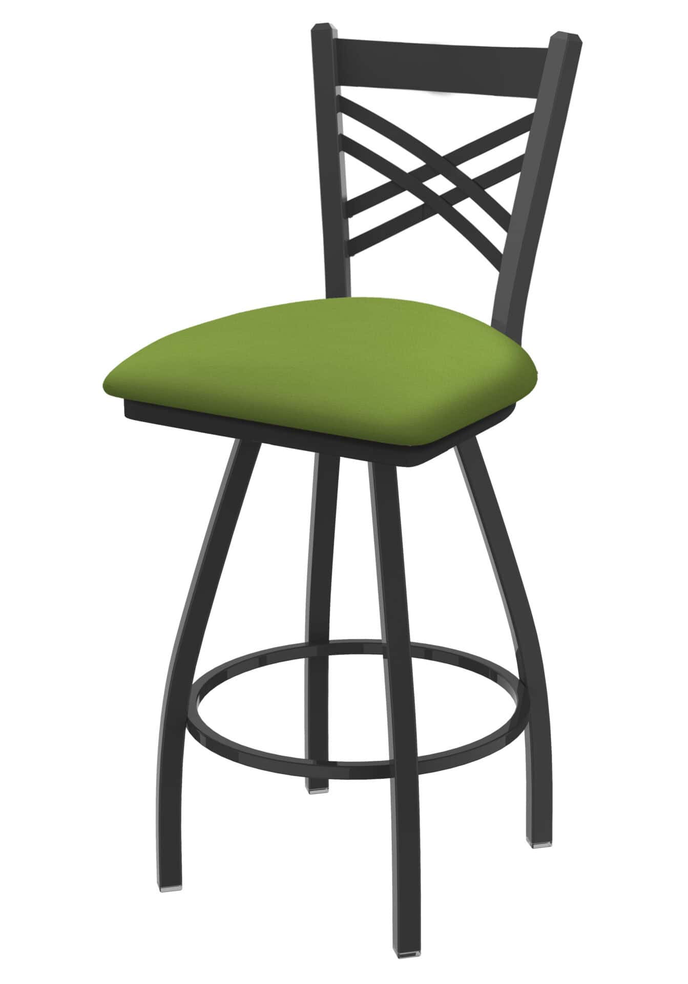 Catalina 36-Inch Extra-Tall Bar Stool with Pewter Finish and Canter Kiwi Green Seat 1 Catalina 36-Inch Extra-Tall Bar Stool with Pewter Finish and Canter Kiwi Green Seat