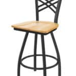 Catalina 36-Inch Extra-Tall Bar Stool with Pewter Finish and Natural Oak Seat 5 Catalina 36-Inch Extra-Tall Bar Stool with Pewter Finish and Natural Oak Seat