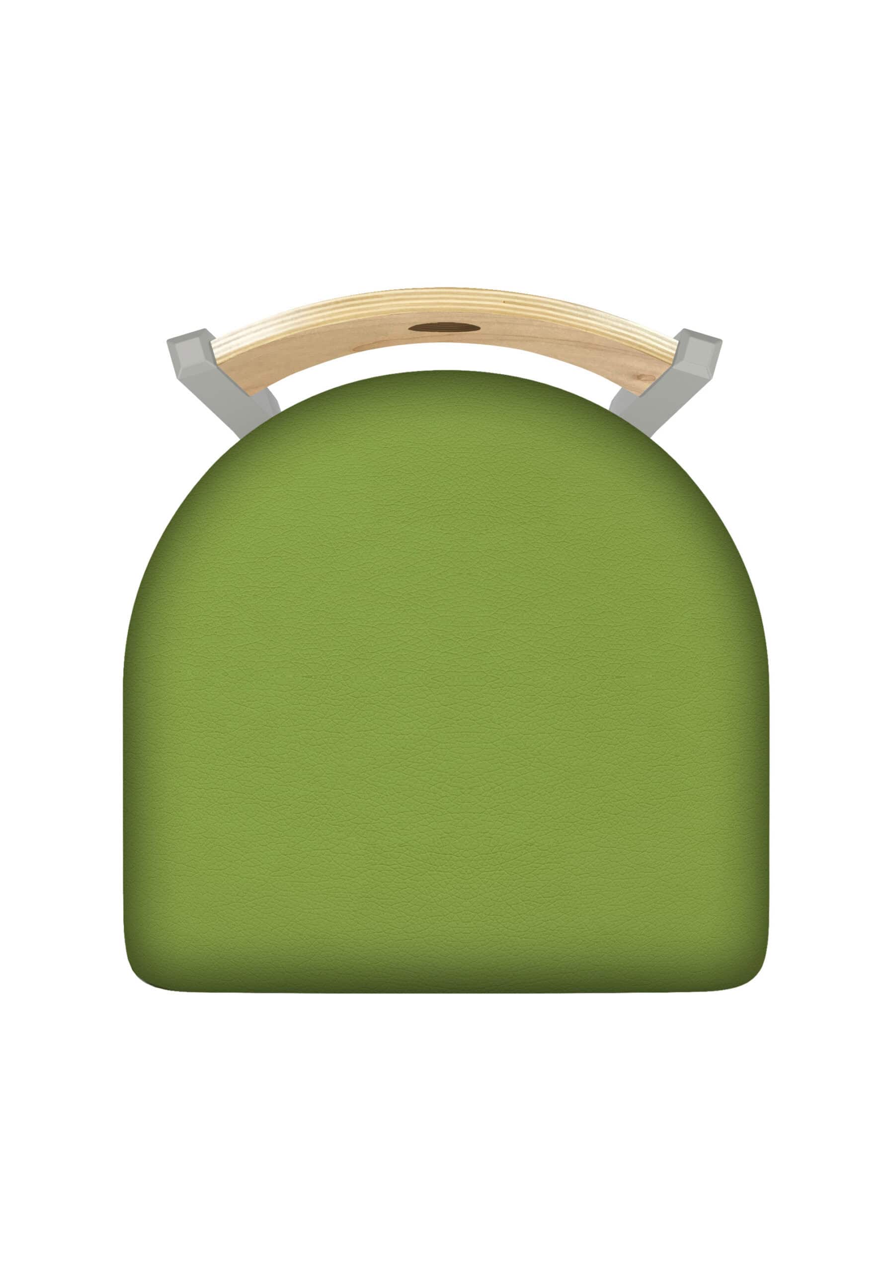 Voltaire 36-Inch Extra-Tall Bar Stool with Anodized Nickel Finish, Natural Back, and Canter Kiwi Green Seat 6 Voltaire 36-Inch Extra-Tall Bar Stool with Anodized Nickel Finish, Natural Back, and Canter Kiwi Green Seat