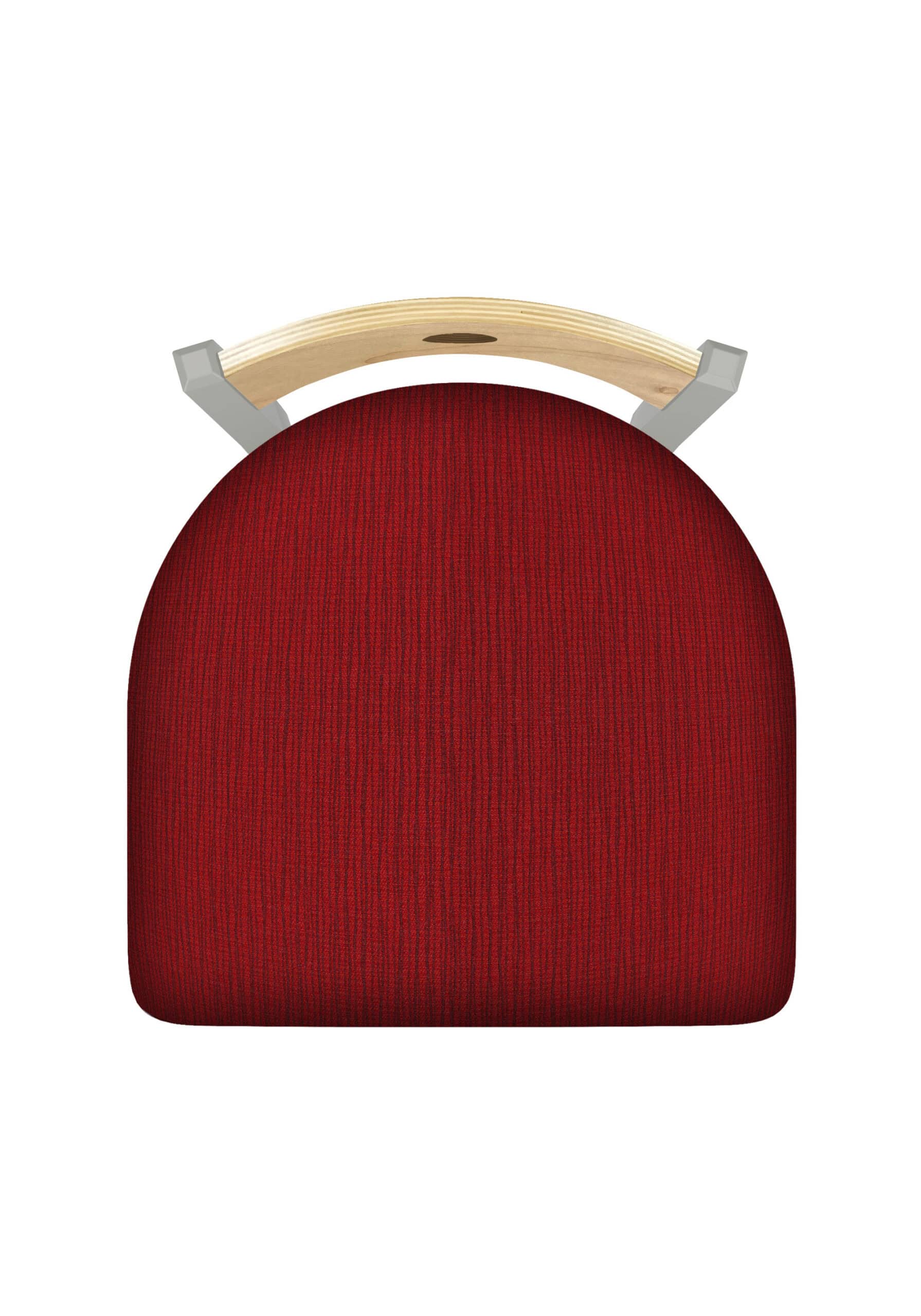Voltaire 36-Inch Extra-Tall Bar Stool with Anodized Nickel Finish, Natural Back, and Graph Ruby Seat 6 Voltaire 36-Inch Extra-Tall Bar Stool with Anodized Nickel Finish, Natural Back, and Graph Ruby Seat