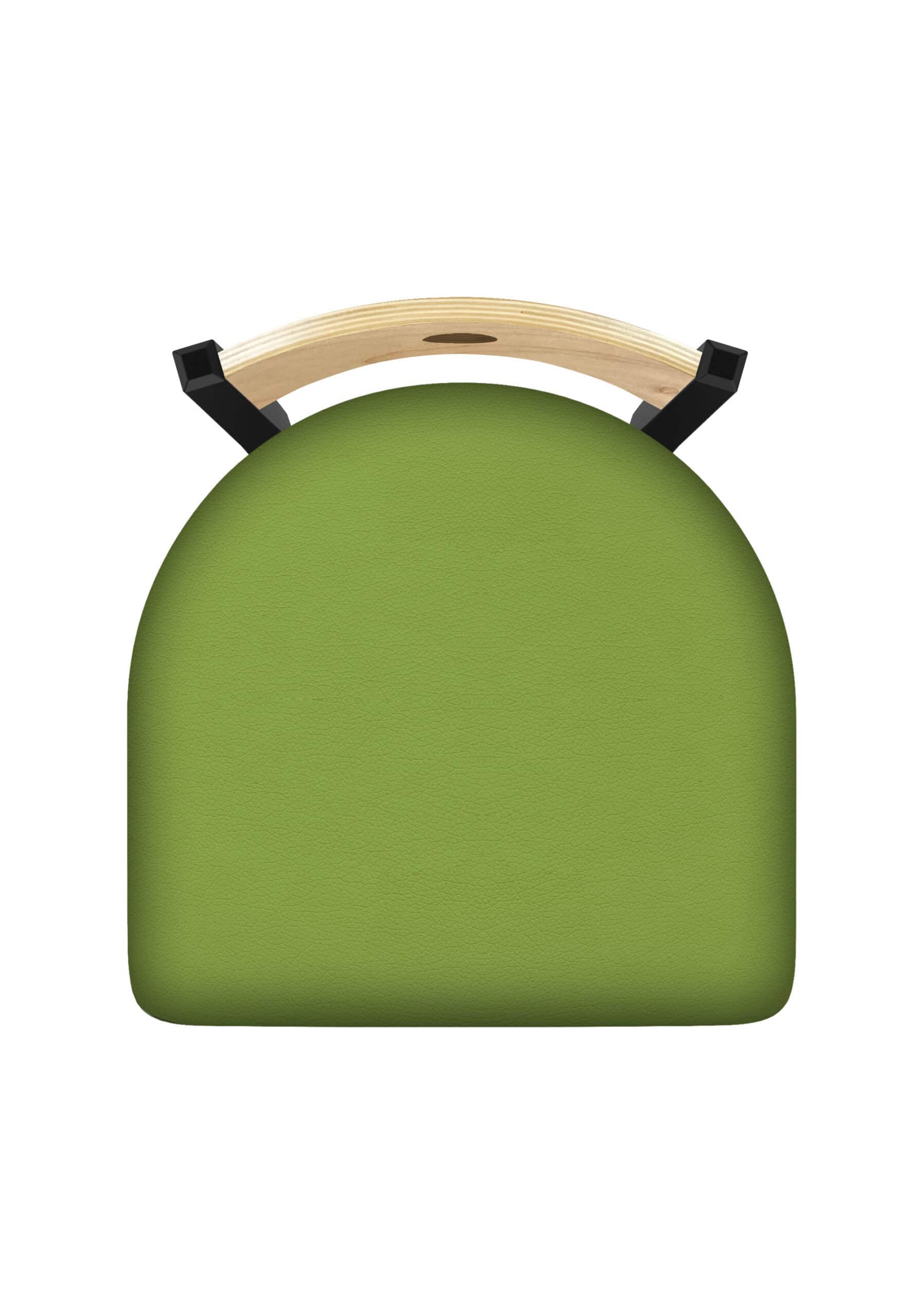 Voltaire 36-Inch Extra-Tall Bar Stool with Black Wrinkle Finish, Natural Back, and Canter Kiwi Green Seat 6 Voltaire 36-Inch Extra-Tall Bar Stool with Black Wrinkle Finish, Natural Back, and Canter Kiwi Green Seat