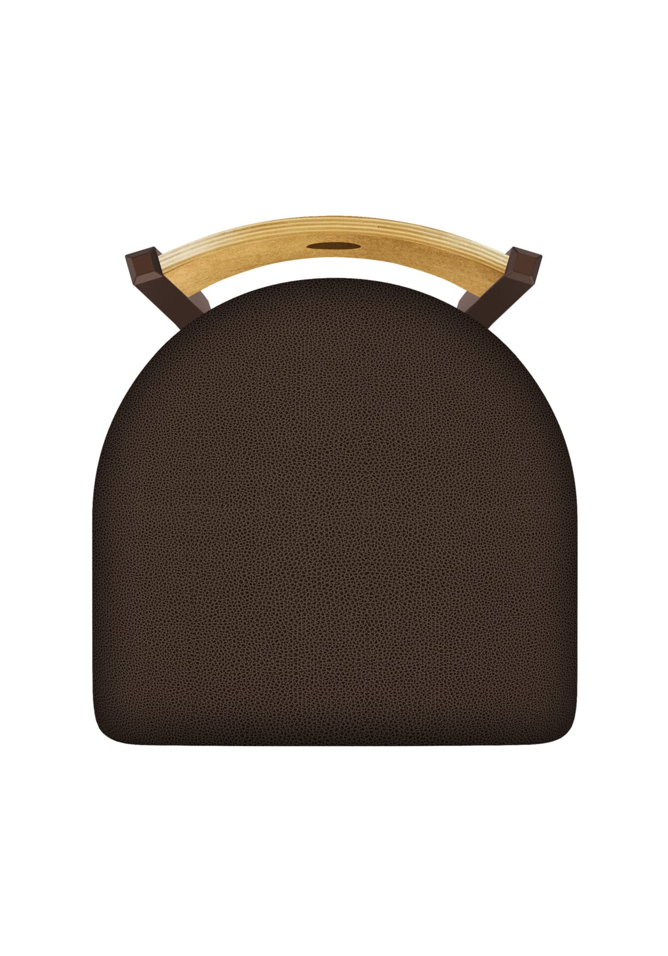 Voltaire 36-Inch Extra-Tall Bar Stool with Bronze Finish, Medium Back, and Rein Coffee Seat 2 Voltaire 36-Inch Extra-Tall Bar Stool with Bronze Finish, Medium Back, and Rein Coffee Seat - Image 2