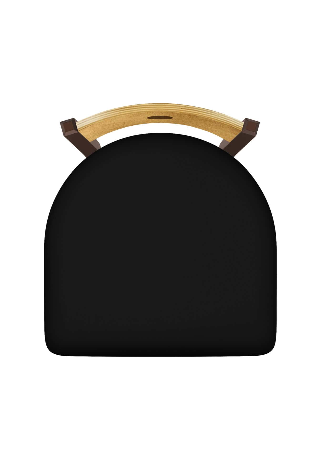 Voltaire 36-Inch Extra-Tall Bar Stool with Bronze Finish, Medium Back, and Black Vinyl Seat 2 Voltaire 36-Inch Extra-Tall Bar Stool with Bronze Finish, Medium Back, and Black Vinyl Seat - Image 2