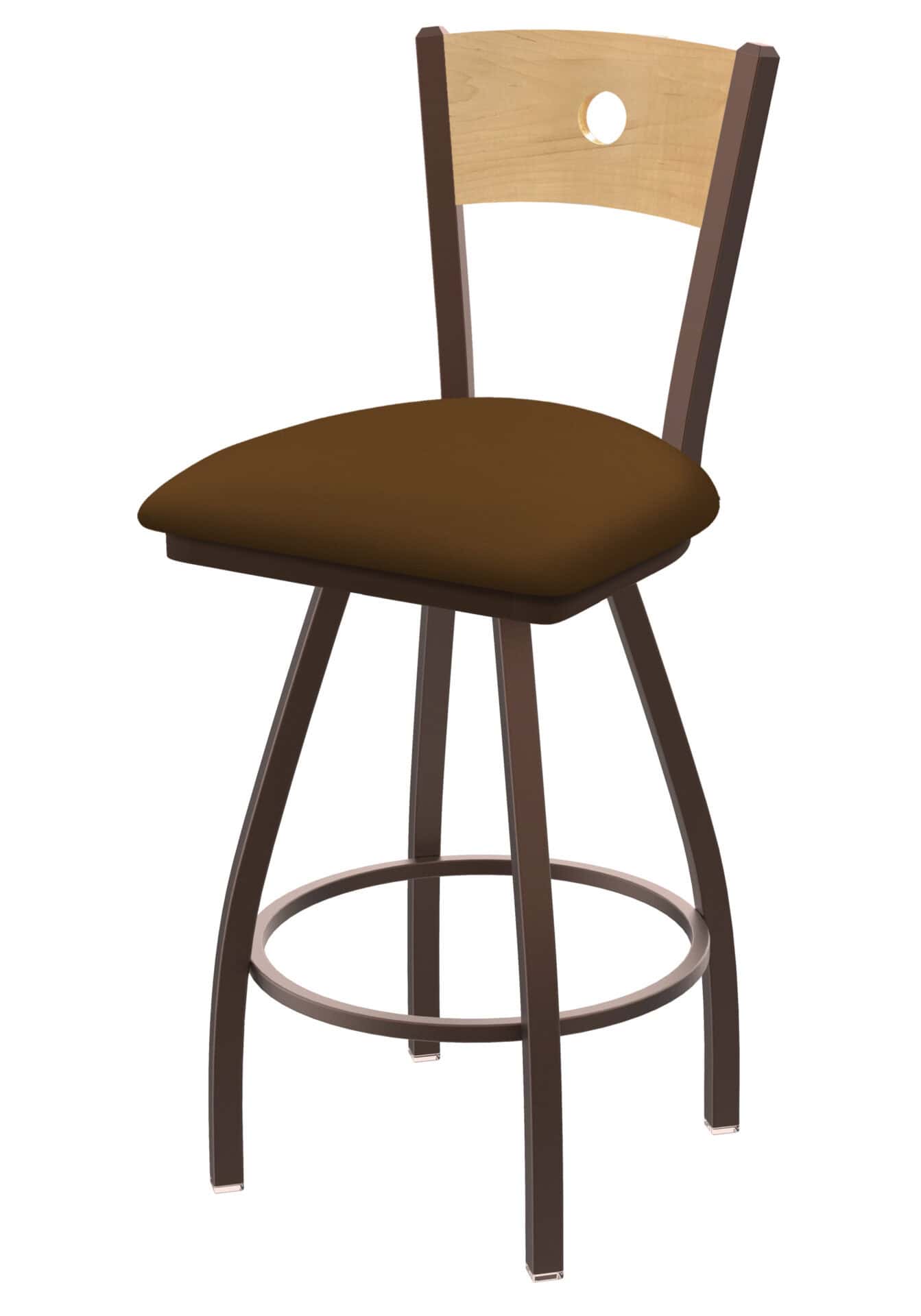 Voltaire 36-Inch Extra-Tall Bar Stool with Bronze Finish, Natural Back, and Canter Thatch Seat 1 Voltaire 36-Inch Extra-Tall Bar Stool with Bronze Finish, Natural Back, and Canter Thatch Seat