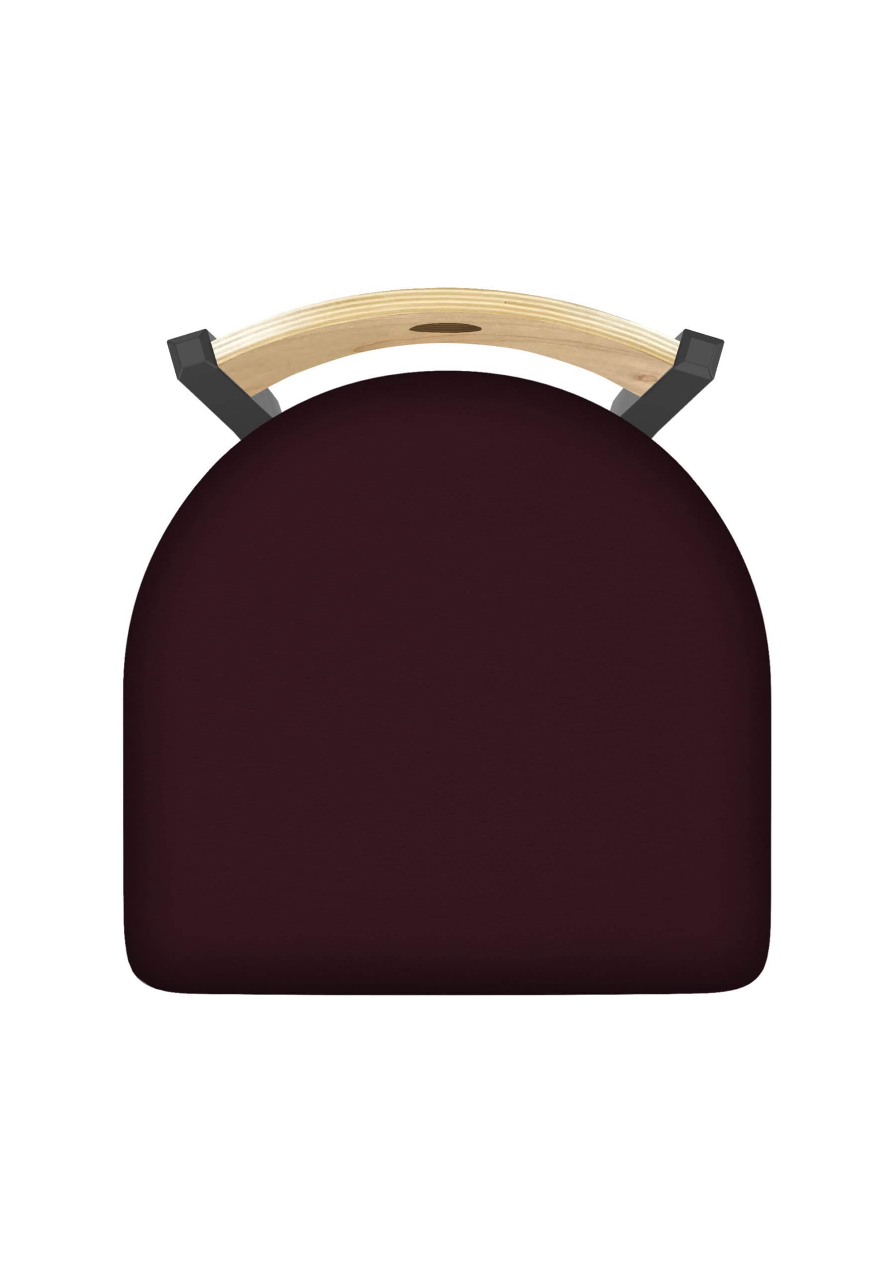 Voltaire 36-Inch Extra-Tall Bar Stool with Pewter Finish, Natural Back, and Canter Bordeaux Seat 6 Voltaire 36-Inch Extra-Tall Bar Stool with Pewter Finish, Natural Back, and Canter Bordeaux Seat