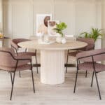 Round Mango Wood Dining Table with Hidden Storage Compartment 15 Round Mango Wood Dining Table with Hidden Storage Compartment