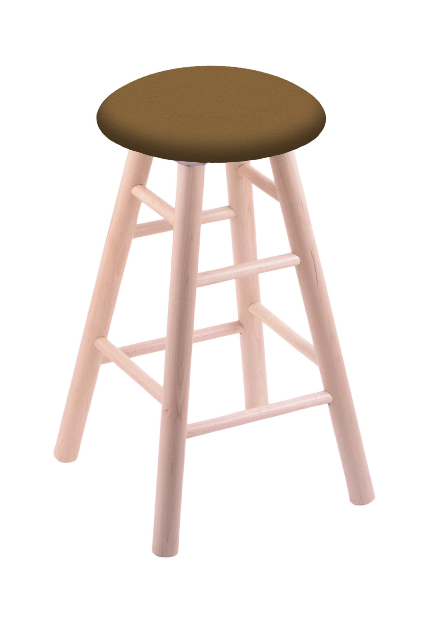 Maple 24-Inch Backless Counter Stool with Natural Finish, Smooth Leg, and Canter Saddle Seat 4 Maple 24-Inch Backless Counter Stool with Natural Finish, Smooth Leg, and Canter Saddle Seat