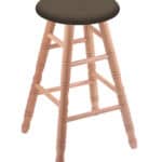 Oak 24-Inch Backless Counter Stool with Natural Finish, Turned Leg, and Canter Earth Seat 4 Oak 24-Inch Backless Counter Stool with Natural Finish, Turned Leg, and Canter Earth Seat