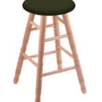 Oak 24-Inch Backless Counter Stool with Natural Finish, Turned Leg, and Canter Pine Seat 4 Oak 24-Inch Backless Counter Stool with Natural Finish, Turned Leg, and Canter Pine Seat