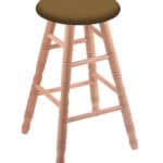 Oak 24-Inch Backless Counter Stool with Natural Finish, Turned Leg, and Canter Saddle Seat 4 Oak 24-Inch Backless Counter Stool with Natural Finish, Turned Leg, and Canter Saddle Seat