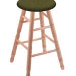 Oak 24-Inch Backless Counter Stool with Natural Finish, Turned Leg, and Graph Parrot Seat 4 Oak 24-Inch Backless Counter Stool with Natural Finish, Turned Leg, and Graph Parrot Seat