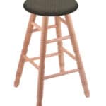 Oak 24-Inch Backless Counter Stool with Natural Finish, Turned Leg, and Graph Chalice Seat 4 Oak 24-Inch Backless Counter Stool with Natural Finish, Turned Leg, and Graph Chalice Seat