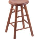 Oak 24-Inch Backless Counter Stool with Medium Finish, Smooth Leg, and Saddle Dish Seat 3 Oak 24-Inch Backless Counter Stool with Medium Finish, Smooth Leg, and Saddle Dish Seat