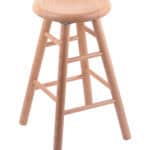 Oak 24-Inch Backless Counter Stool with Natural Finish, Smooth Leg, and Saddle Dish Seat 3 Oak 24-Inch Backless Counter Stool with Natural Finish, Smooth Leg, and Saddle Dish Seat