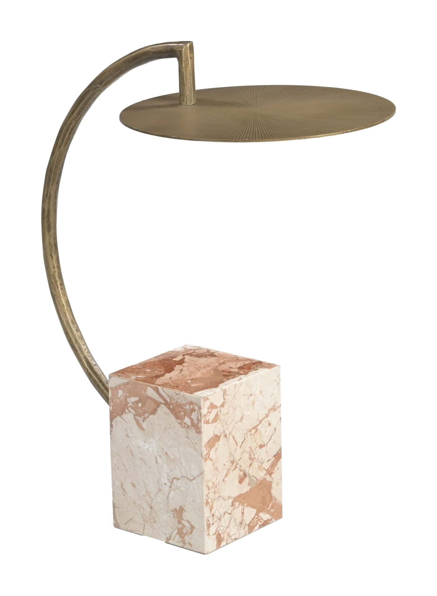 Modern Brass Side Table with Marble Top for Living Spaces 1 Modern Brass Side Table with Marble Top for Living Spaces