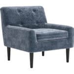 Gray Velvet Armchair with Solid Wood Frame and Steel Legs 7 Gray Velvet Armchair with Solid Wood Frame and Steel Legs
