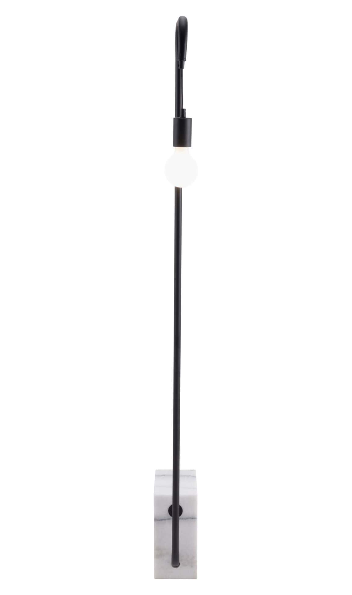 Modern Copper-Red Floor Lamp with Marble Base 4 Modern Copper-Red Floor Lamp with Marble Base - Image 4