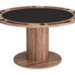 2-in-1 Round Dining and Poker Table with MDF Frame