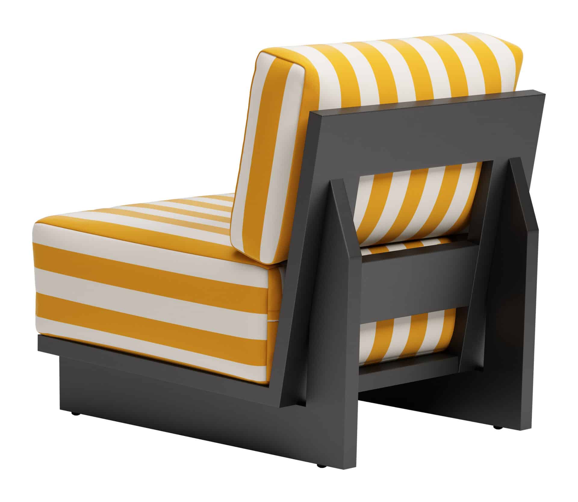 Yellow Weather-Resistant Shoreline Accent Chair with Washable Cushion Cover 7 Yellow Weather-Resistant Shoreline Accent Chair with Washable Cushion Cover - Image 7