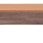 Brown Faux Leather Storage Bench with Hidden Compartment (Set of 2)
