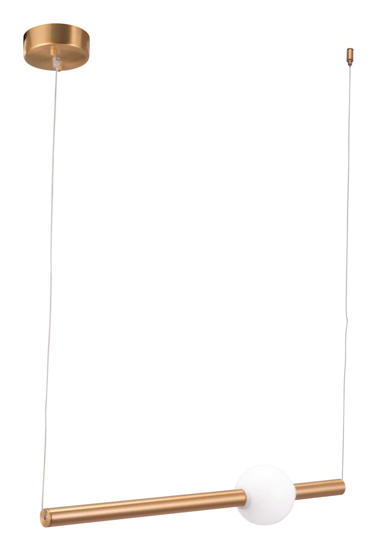 Gold-Plated Modern LED Ceiling Lamp with Adjustable Cord Length 8 Gold-Plated Modern LED Ceiling Lamp with Adjustable Cord Length - Image 8