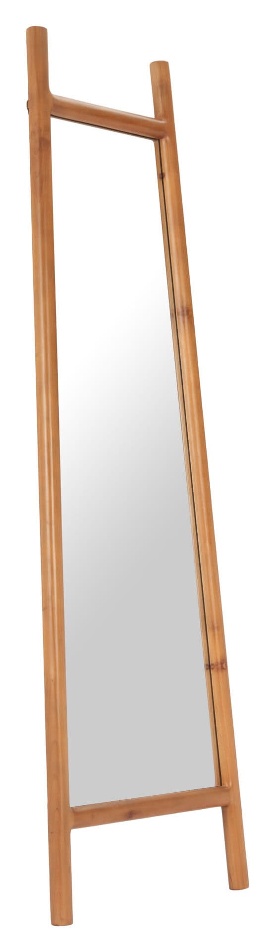 Standing Mirror with Natural Wood Frame, Modern and Elegant Design 3 Standing Mirror with Natural Wood Frame, Modern and Elegant Design - Image 3