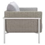 Gray Outdoor Loveseat with Weather Resistant Frame and Cushions